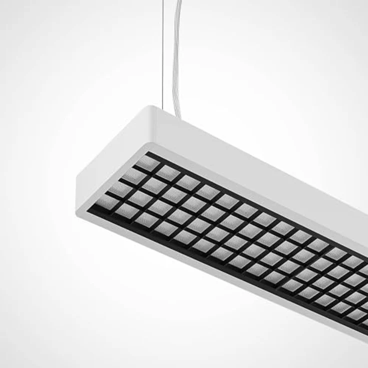Arcchio LED Büroleuchte Susi, 2-flammige Pendelleuchte in Weiß aus Aluminium, energiesparend mit Leuchtmittel inklusive – Bild 5