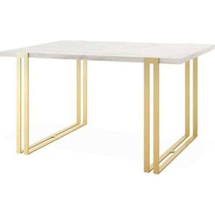 WFL GROUP Esstisch Stella (erhältlich in 3 Größen – 120/140/160 cm ausziehbar auf 220/240/260 cm), platzsparender Tisch in Holzoptik für Küche, Esszimmer oder Wohnzimmer – Bild 6
