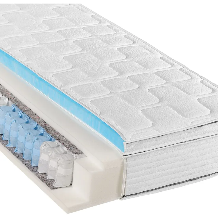 Taschenfederkernmatratze Diamant Plus Top-Handling und Hygiene durch integrierten Topper, Beco, 26 cm hoch, waschbar bis 60°, 140x200 cm, H3