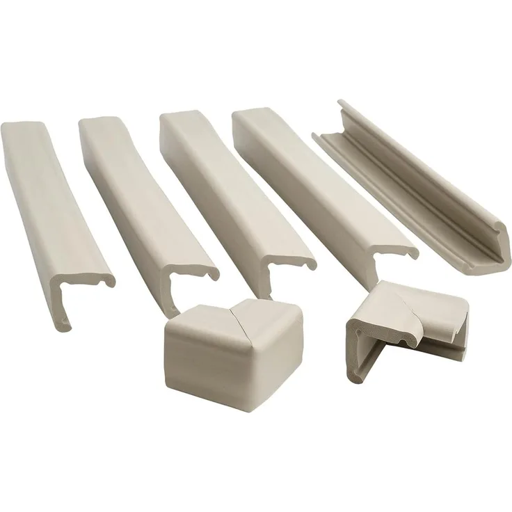 Prince Lionheart Cushiony Fireplace Guard & 2 Jumbo Corners | Kuscheliger Kaminschutz & 2 Jumbo-Ecken | Schützt Das Kind Vor Scharfen Kanten | 5 Stücke 45,7cm & 2 Corners - Neutral