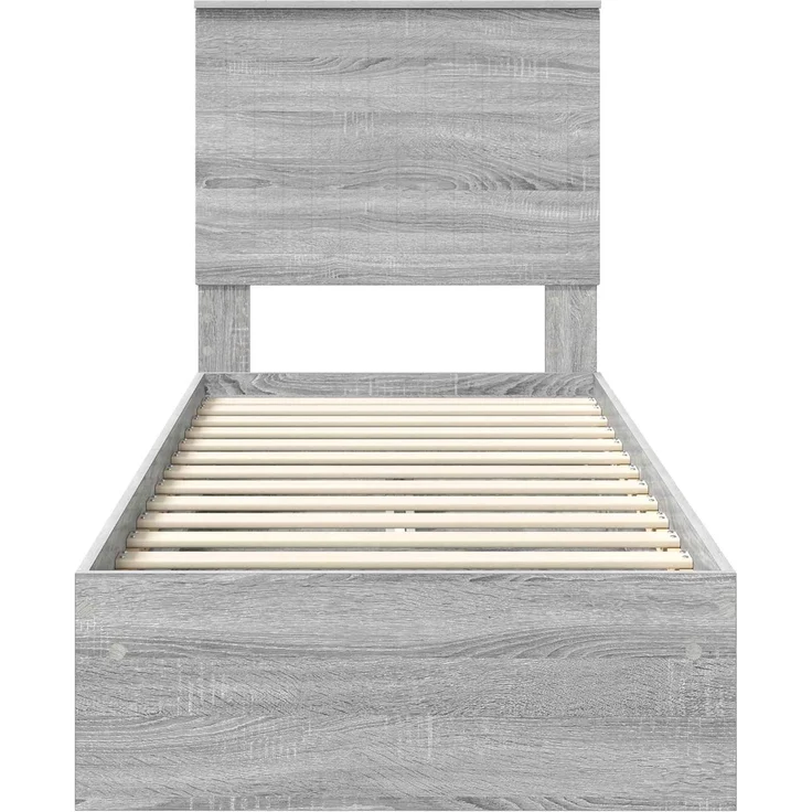 vidaXL Aufbewahrungsbett Graues Sonoma 75 x 190 cm Holzwerkstoff 3411262 – Bild 7