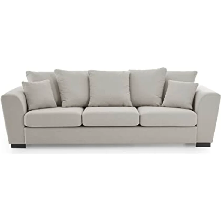 ATLANTIC home collection 3-Sitzer Sofa Mississippi, 266/91/84 cm, Beige – Bild 3