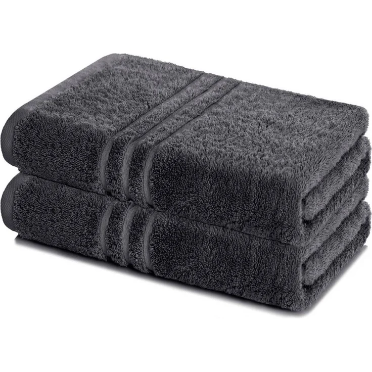 Lavea Badetuch Elena 2er Set Badetücher 100x150 cm, Duschtuch, 500 g/m² Frottier, weich & saugstark, pflegeleicht – Bild 1