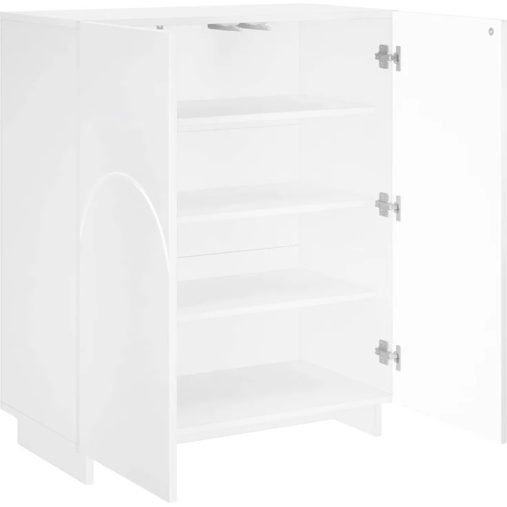 vidaXL Schuhschrank 73 x 38 x 87,5 cm Holzwerkstoff Weiß 8011648 – Bild 3