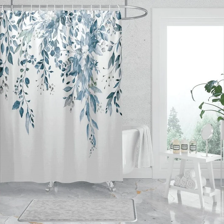 M&W DAS DESIGN Duschvorhang Shower curtains Anti schimmel Waschbar 180x200 Breite 180 cm