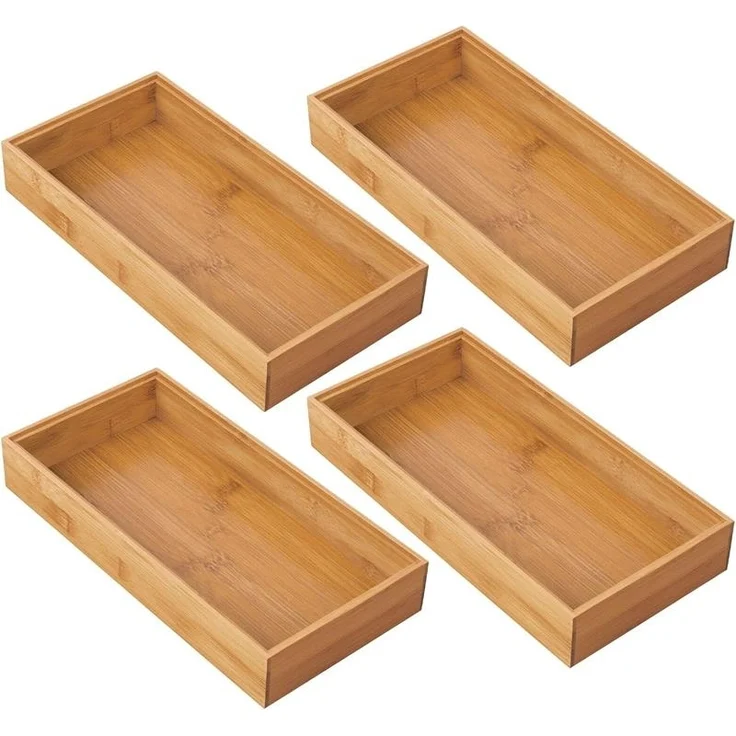 mDesign Aufbewahrungsbox Schubladenbox Organizer Besteckkasten 4er Set – Bild 1