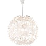 Hängeleuchte, Blüten Design, weiß, 60 cm, STELLA