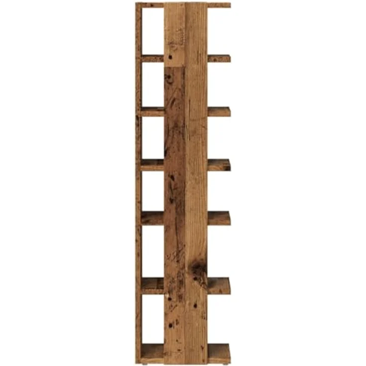 vidaXL Schuhschrank Altholz-Optik 28x27x102 cm Holzwerkstoff 856664 – Bild 6