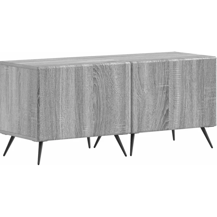 vidaXL LED-TV-Schrank BREDA 3 stk. Sonoma-Grau Holzwerkstoff 3416929 – Bild 4