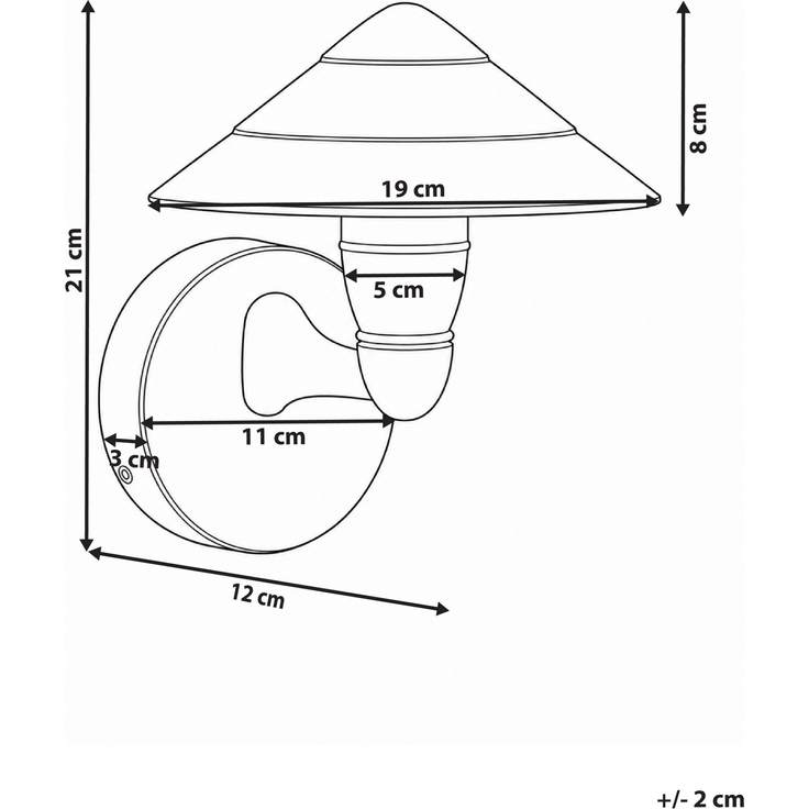 LED Außenwandleuchte NAVEA Schwarz – Bild 2