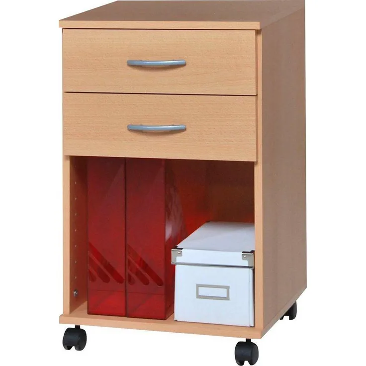 Rollcontainer Bürocontainer Schubcontainer Nachtschrank buche - buche