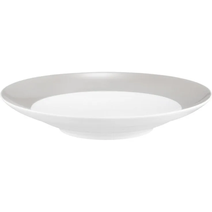 Seltmann Weiden Liberty Pure Colors Suppenteller, grau, rund, Ø 23,6 cm, spülmaschinenfest, mikrowellenfest, ofenfest