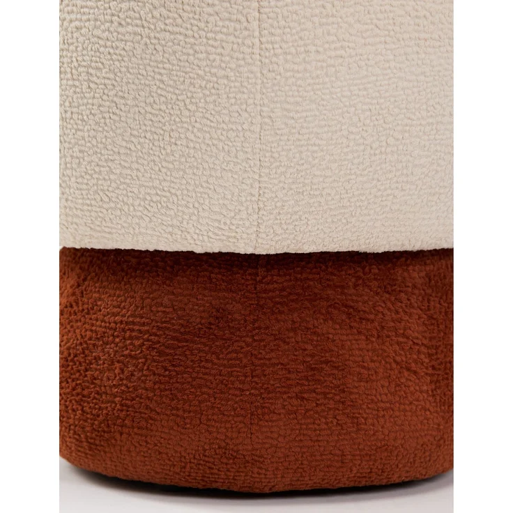Skye Decor 'Coco - Cream, Orange' Pouf, Creme / Orange, 33 x 43 x 38 cm – Bild 7