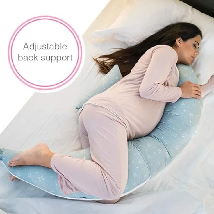 Nuvita 7100 DreamWizard Stillkissen Seitenschläferkissen und Schwangerschaftskissen-Multifunktion 12 in 1 mit verstellbarem Lendenwirbelstütze-Stillkissen&Baby Kissen-Made in Italy – Bild 3