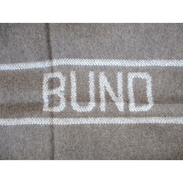 Wolldecke BW Wolldecke, braun, 220 x 130 cm, MFH, Schriftzug "BUND" – Bild 3