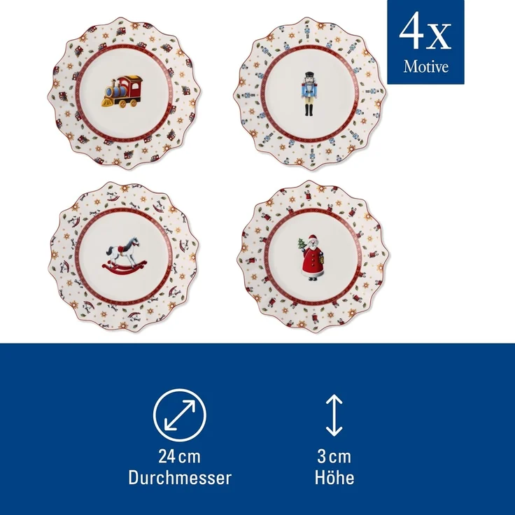 Villeroy & Boch Toy's Delight Jubiläums-Teller Set 4-teilig – Bild 3