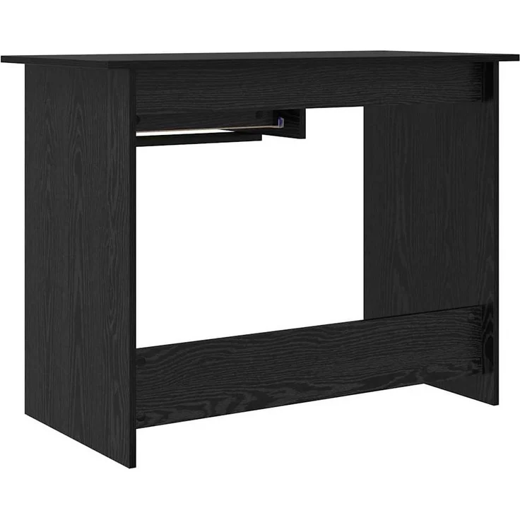 vidaXL Schreibtisch mit Speicher Schwarz Eichen-Optik 100 x 50 x 76 cm 875250 – Bild 7