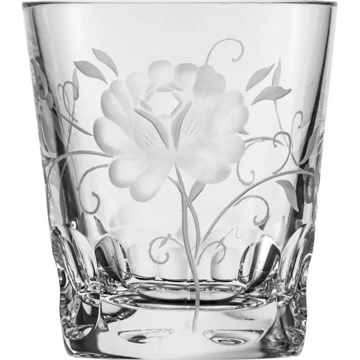 Becher Kristallglas Rose clear (8,5 cm)
