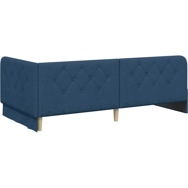 vidaXL Eckbettgestell Blau 90 x 190 cm Stoff 3394044 – Bild 8