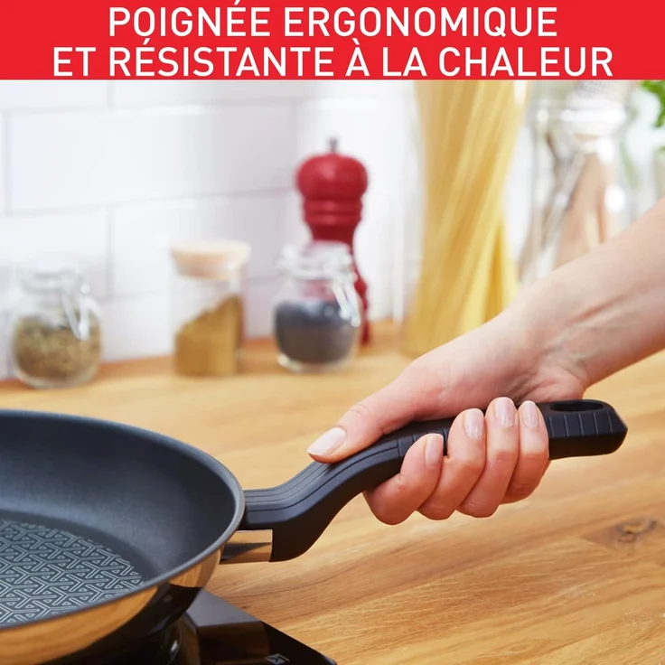 Tefal Comfort Max Bratpfanne 20 cm, hochwertiger Edelstahl, Thermo-Spot, Antihaftbeschichtung, Induktion G7260244 – Bild 6