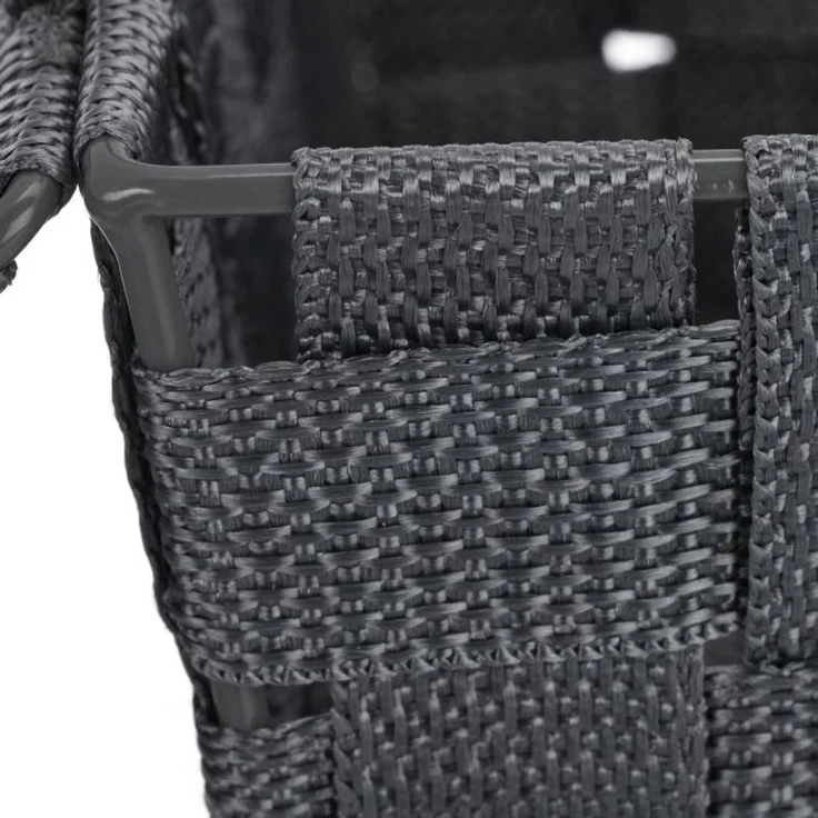 4 x Aufbewahrungskorb mit Deckel grau 10040033 – Bild 7