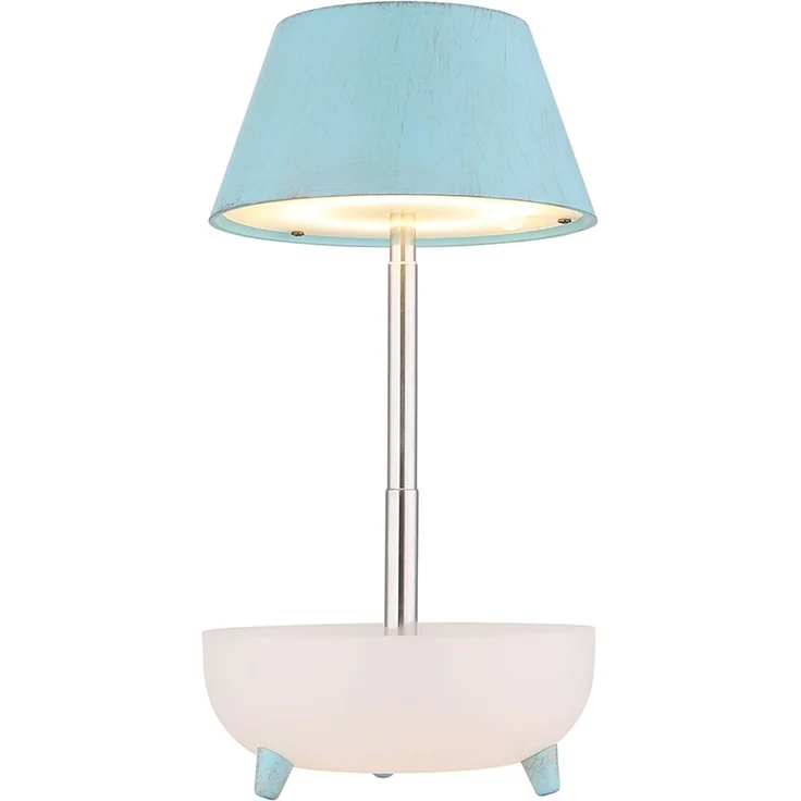 LED Tischleuchte, blau, Touchdimmer, Akku, H 22,5 cm – Bild 7