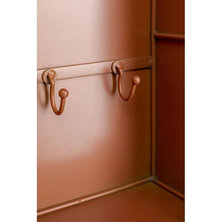 Kare Design Schlüsselkasten Safe, Schwarz, Schrank, Vintage Safe, mit 6 Haken, Stahl, klein, 31x24x13 cm (H/B/T) – Bild 6