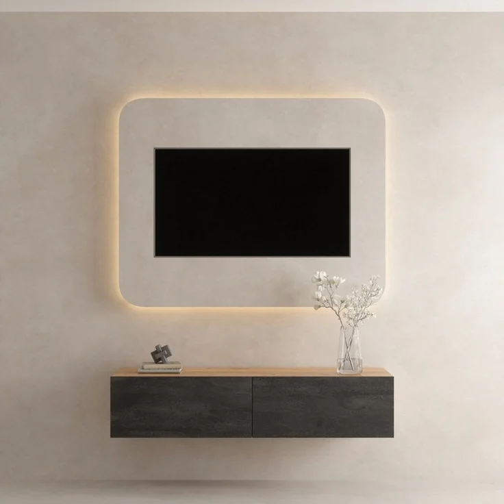 Planetmöbel TV-Board WEST (TV Lowboard, 1 St, Fernsehschrank hängend oder stehend), Fernsehtisch 1x 140cm breit – Bild 1