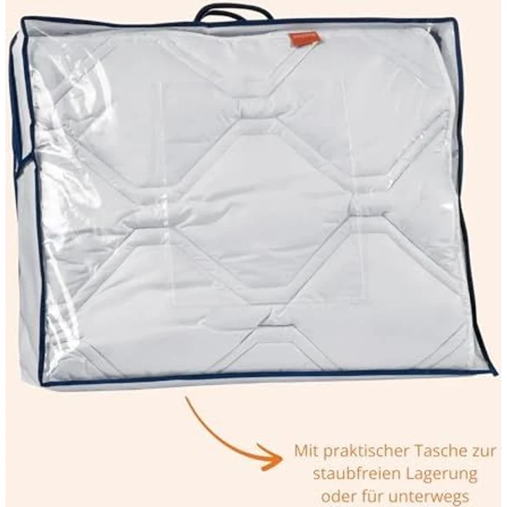 sleepling Naturhaarbettdecke Luxus Kaschmir Steppdecke, Füllung: 100% Kaschmir, Bezug: 100% Baumwolle, Cashmere-Decke in verschiedenen Wärmeklassen, Made in Germany – Bild 5