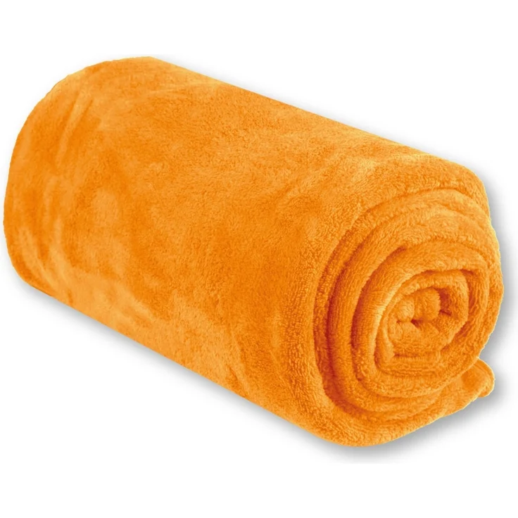 Kuscheldecke supersofte Tagesdecke vielseitig verwendbare Microfaser-Decke, flauschig und anschmiegsam in vielen verschiedenen modischen Farben erhältlich (orange - apricot / 220x240 cm) – Bild 4