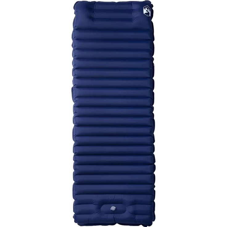 vidaXL Selbstaufblasende Isomatte mit Kissen Marineblau 4007122 – Bild 2