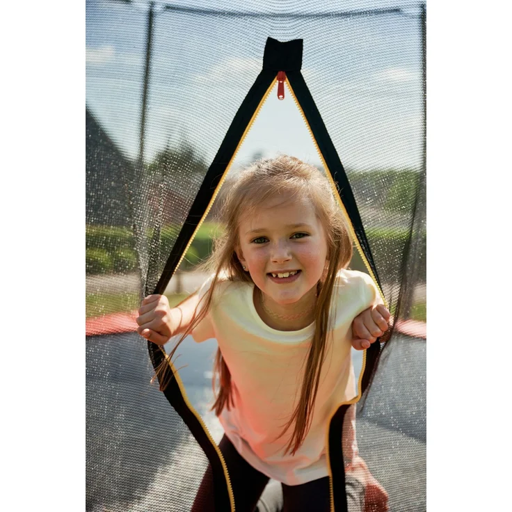 Hudora Fantastic Trampolin 400V', mit Sicherheitsnetz, für die ganze Familie, max. belastbar bis 100 kg, 400 cm Durchmesser, rot, ab 3 Jahren – Bild 14