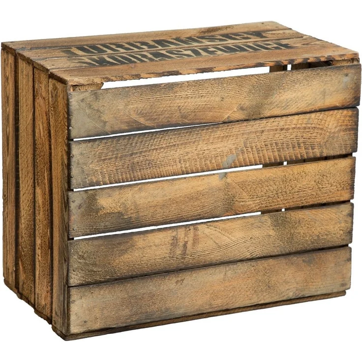 Kistenkolli Altes Land Allzweckkiste 3 x Holzkisten "TS" -geflammt (Spar-Set) – Bild 2