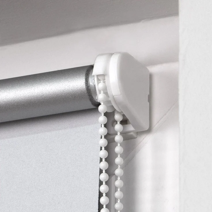 Verdunklungsrollo Klemmfix Tenebra Verdunkelungsrollo-Thermorollo, 50x160 cm, weiß, Victoria M, blickdicht, ohne Bohren, in Führungsschienen, Klemmfix, Thermo – Isolierung, Mit Magnet – Bild 3