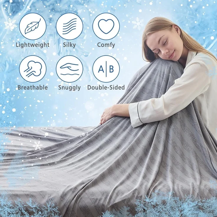 kuscheldecke flauschig sofadecke Kühldecke Kühlende Decke Arc-Chill 203cm – Bild 4