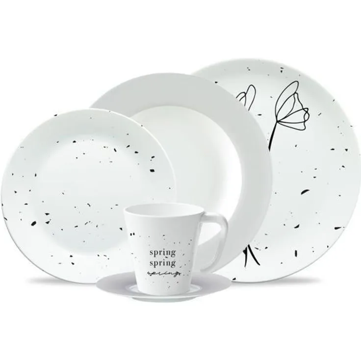 Waca Spring Geschirr-Set, 16-teilig