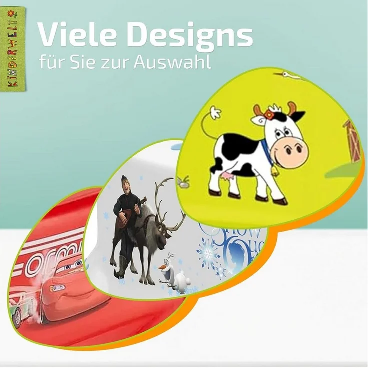 KiNDERWELT Tritthocker Premium stabiler Tritthocker Tier Motiv weiß – Bild 3