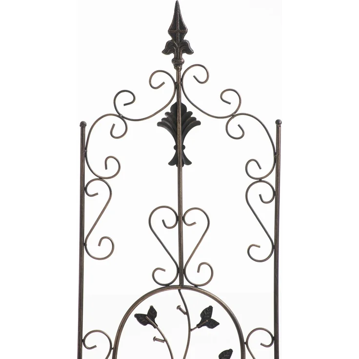 Rankgitter FALK - 35 x 1 x 122 cm, Metall, Bronze | Rankhilfe Kletterpflanzen Gartendekoration – Bild 2