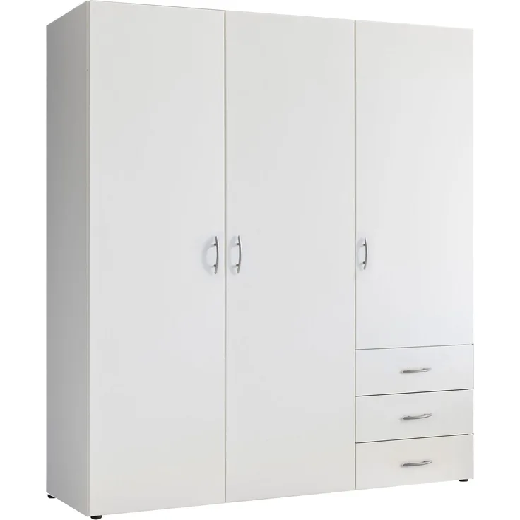 Kleiderschrank >Harry< ((BxHxT) 150x176x52 cm) in Weiß - 150x176x52cm (BxHxT)