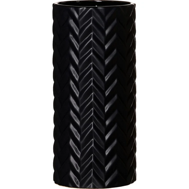 Ritzenhoff & Breker Zick Zack Vase 25 cm - Schwarz – Bild 1