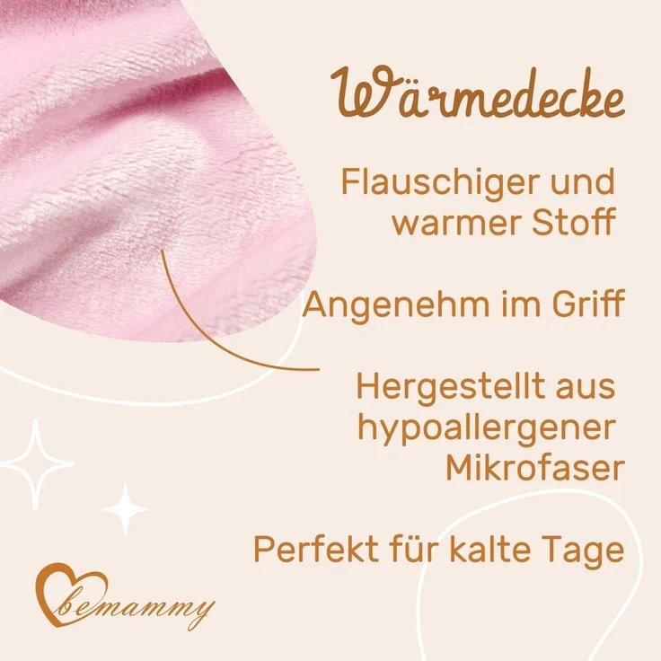 Wohndecke Warme Kuscheldecke Babydecke Blanket Baby Geschenk BE20-168, Be Mammy – Bild 4