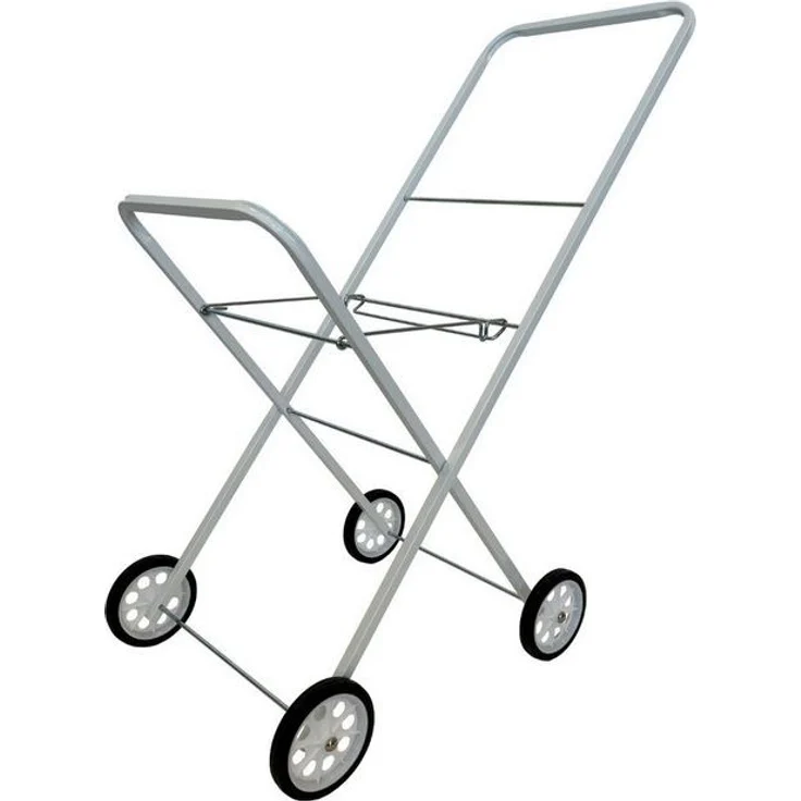 abc HOME Wäschekorb Wäschekorbwagen, Ablagefläche, Klappbar, Weiß, Metall, 92 cm H – Bild 4