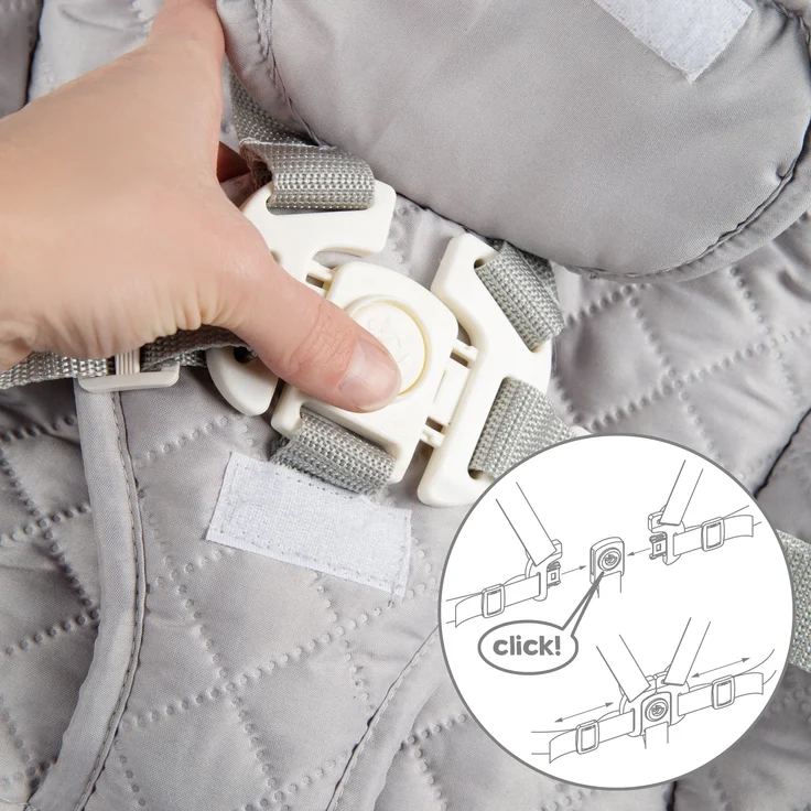 roba Treppenhochstuhl 'Born Up' - Set 2 in 1 - 'roba Style' grau - mit Liegefunktion - ab Geburt - Natur – Bild 12