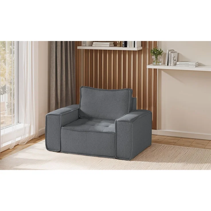 Sessel Designersessel SANDE Stoff Alpine Anthrazit – Bild 1