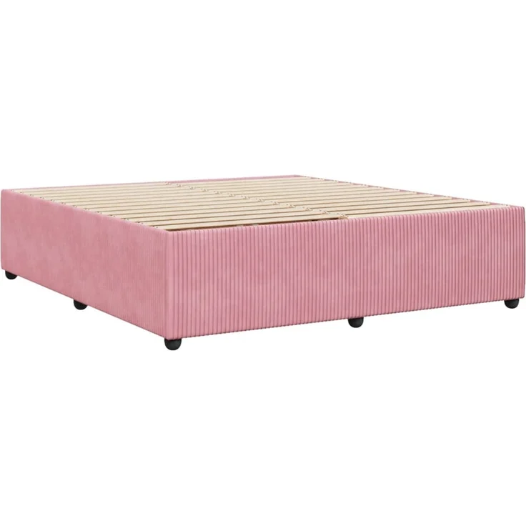 vidaXL Bettgestell Rosa 180x200 cm Samt 3285029 – Bild 6