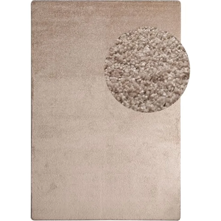Steffensmeier Teppich Cambridge, Rechteckig, Sand, 80x150 cm, pflegeleicht, Kurzflor aus modernen Kunstfasern – Bild 3