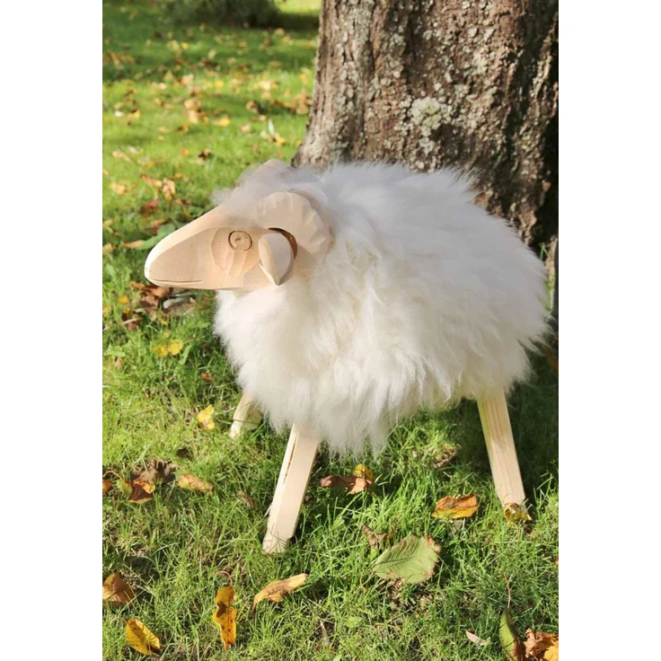 Holzschaf Paulchen M Lammfell MODELL 36 – Bild 7