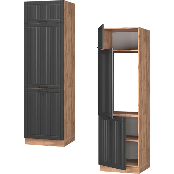 Kühlumbauschrank Fame-Line Dunkelgrau 60 cm Vicco – Bild 5