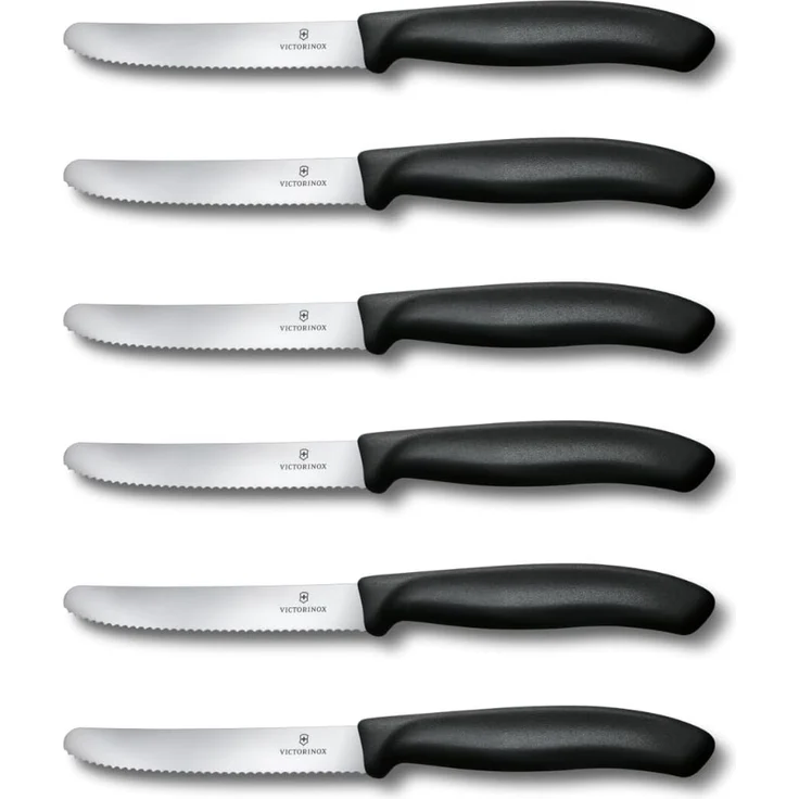 VICTORINOX Swiss Classic Tomaten- und Tafelmesser-Set 6teilig schwarz 109759 – Bild 1