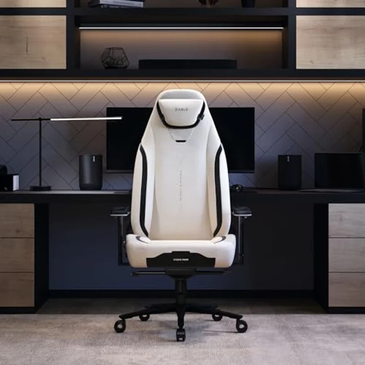 Diablo Ergonomischer Gaming Stuhl Stoff X.Eye Prime Pc Stuhl mit Magnet-Kopfstütze Gaming Sessel Kühlfunktion Gaming Stuhl Ergonomisch Strapazierfähiger Stoff Gaming Chair 140 kg Desert Storm – Bild 6